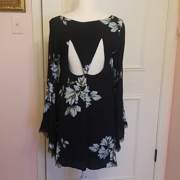 NWOT FREE PEOPLE floral tunic/mini dress - Picture 3 of 12
